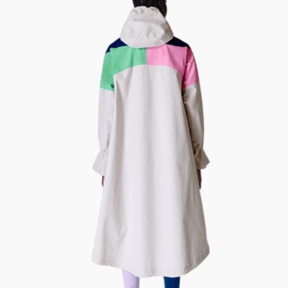 Sweaty Betty Retro Parachute Long Parka - Colorblock Size M - Picture 3 of 10
